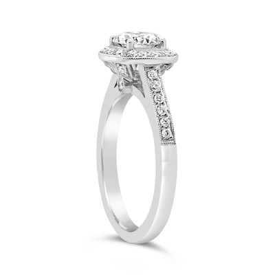 18ct Diamond & CZ Ring (M)