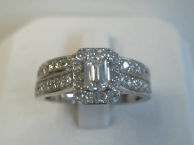 14ct White Gold 1.02ct Diamond Bridal Set