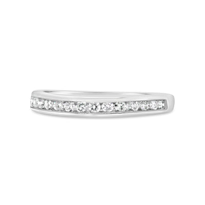 18ct White Gold Diamond Channel Set Ring