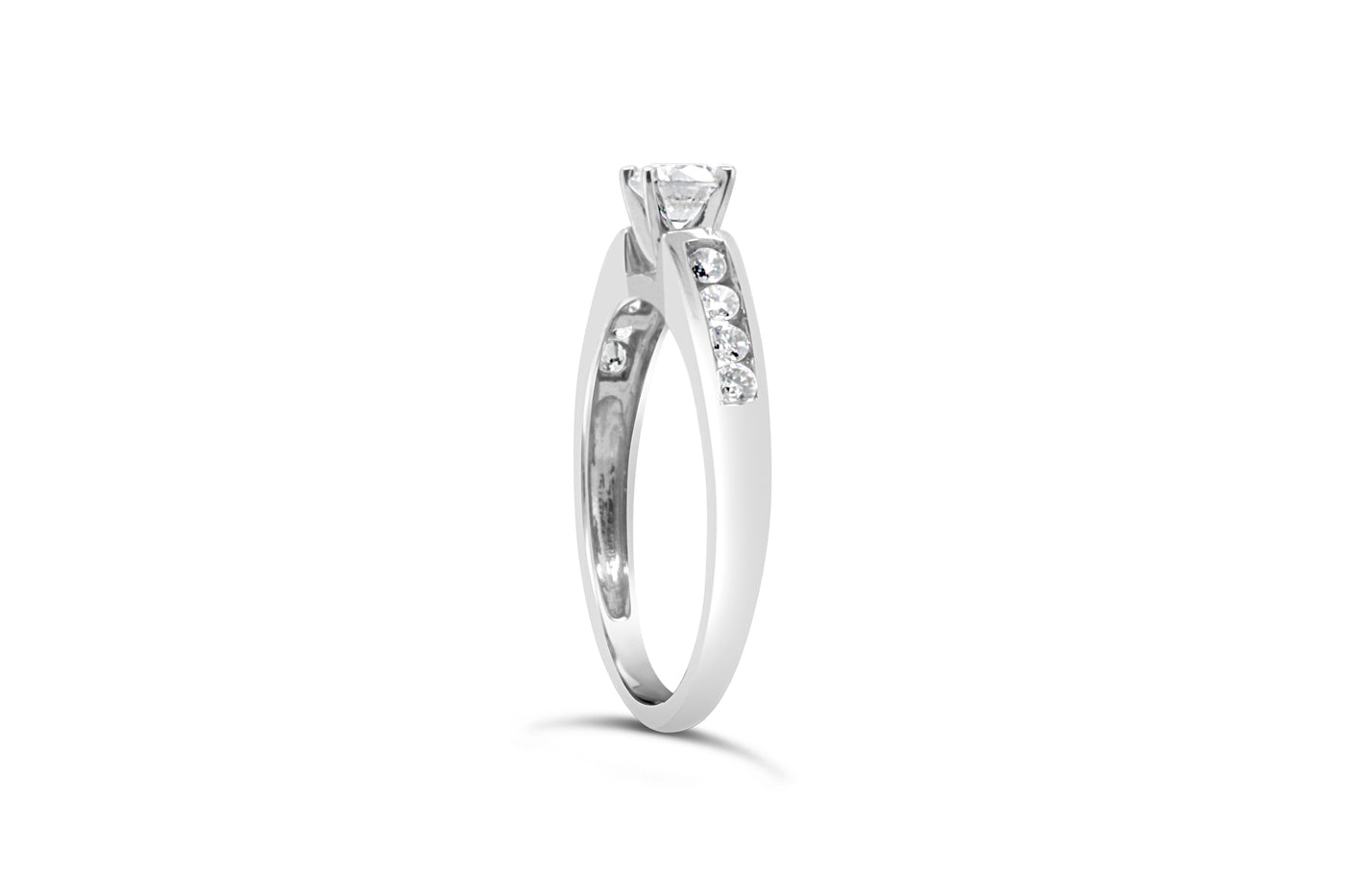 14ct White Gold Diamond Engagement Ring TDW .60ct