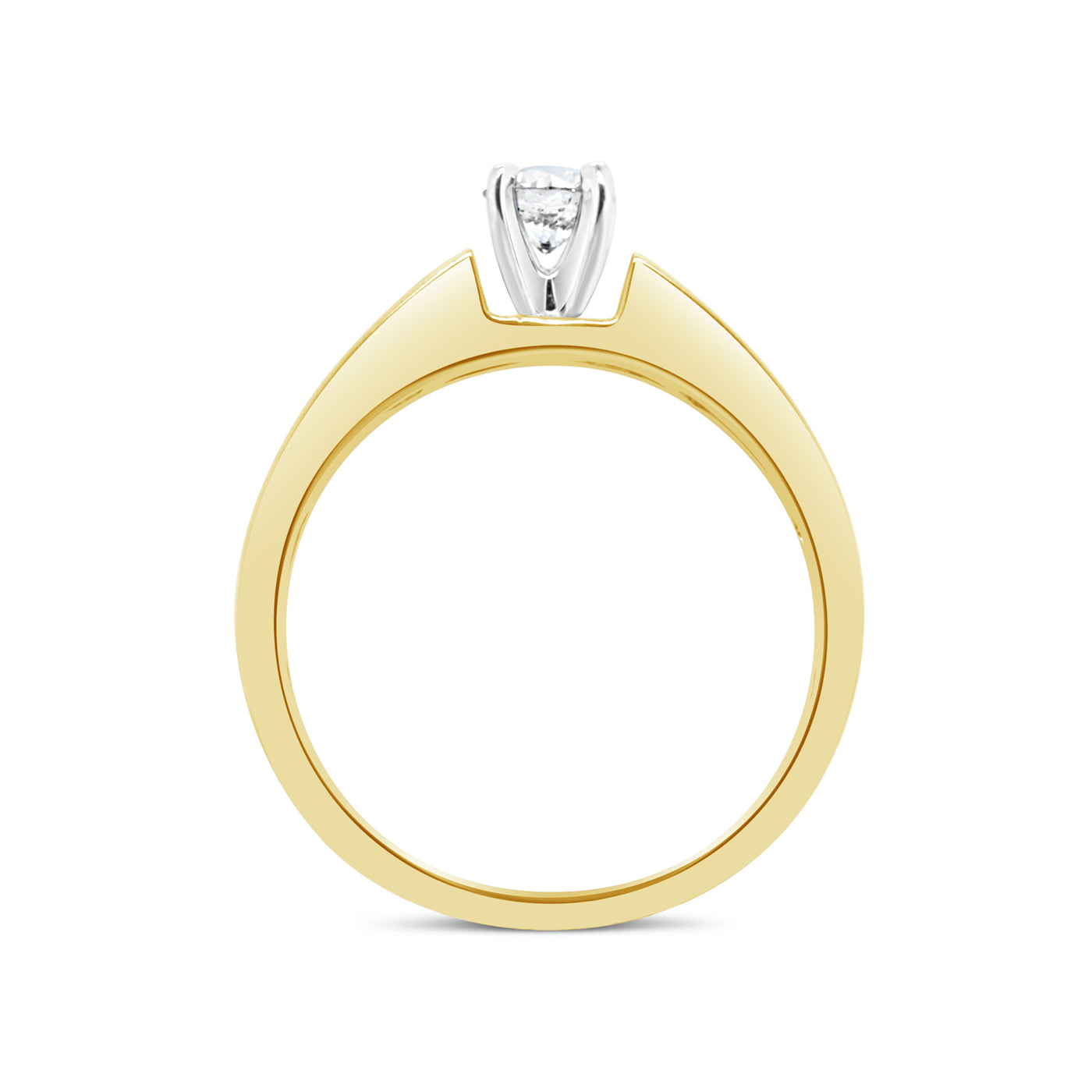 14ct Yellow Gold Diamond Engagement Ring