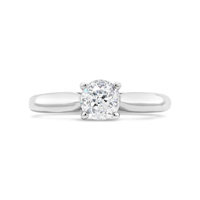 14ct White Gold Diamond Solitaire Ring TDW