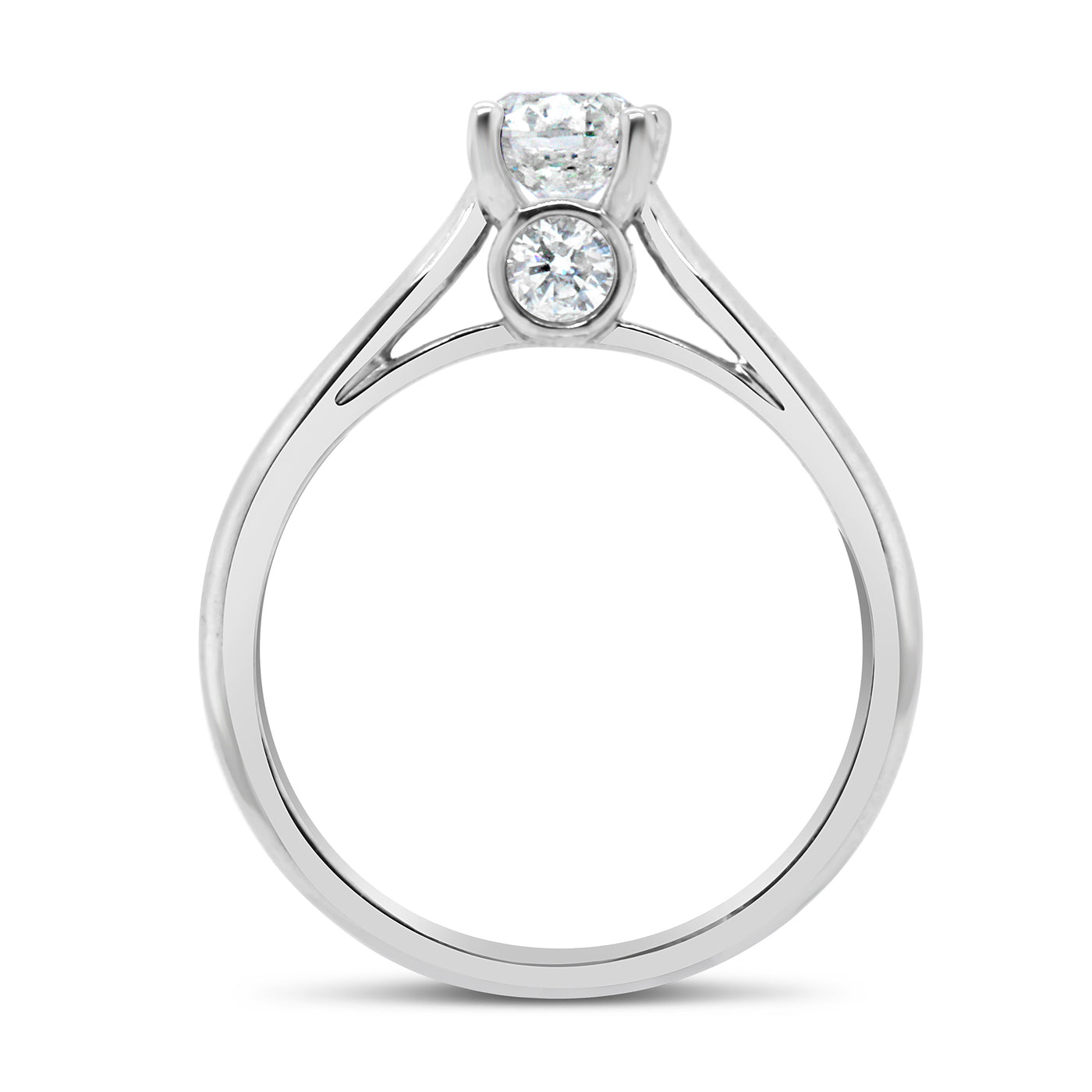 14ct White Gold Diamond Solitaire Ring TDW