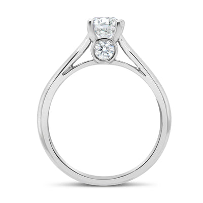 14ct White Gold Diamond Solitaire Ring TDW