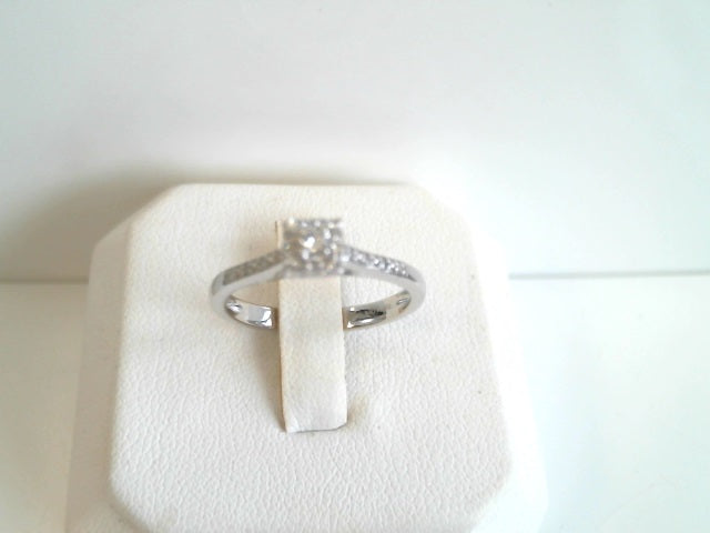 10K White Gold Diamond Halo Ring | TDW 1.00ct