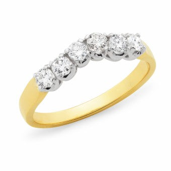 9k Bitone Diamond Eternity Ring