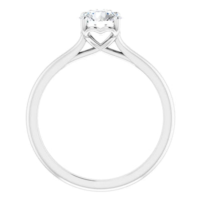 Amavi 14ct White Gold 0.75ct Round Brilliant Moissanite Solitaire