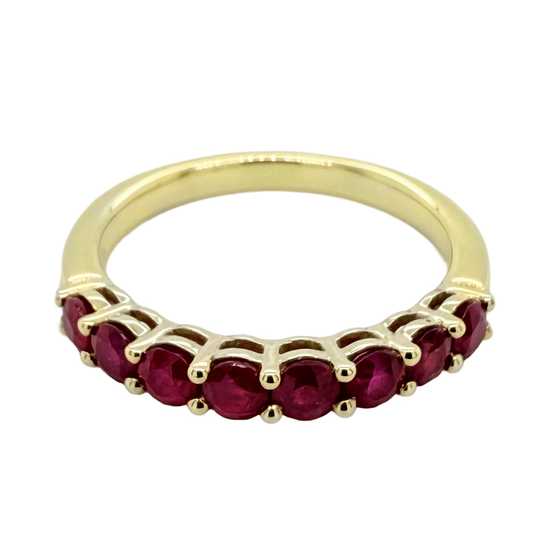 9k Yellow Gold Ruby Ring | P