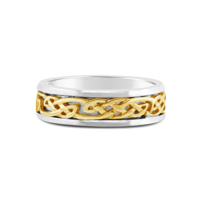 9ct White & Yellow Gold Celtic Class "Hope" Ring