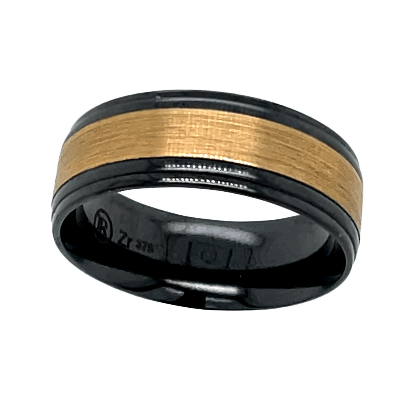 Infinity Zirconium & 9ct Yellow Gold Ring (U)