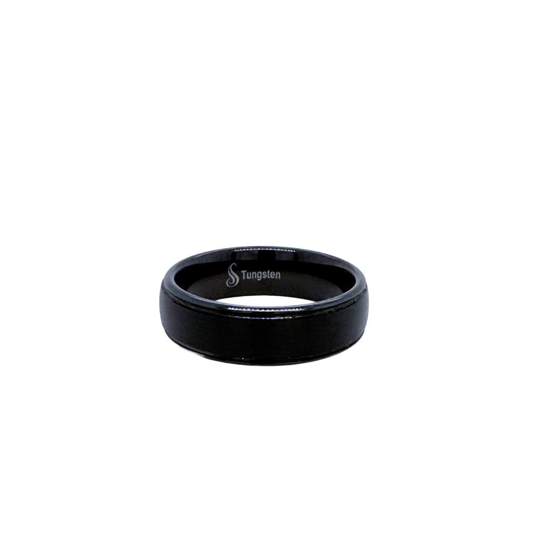 Tungsten 6mm Grooved Band | 7.5