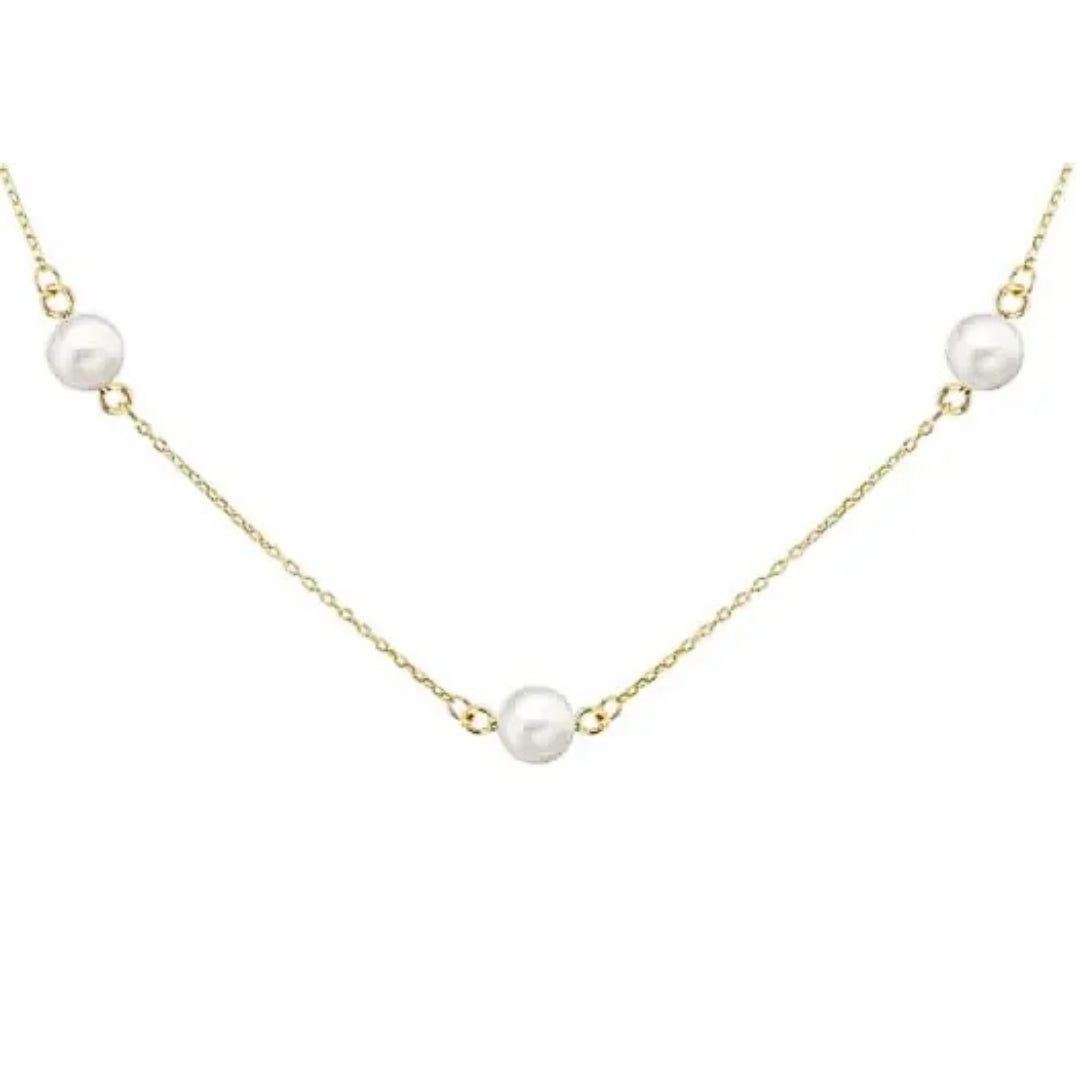 9ct Yellow Gold Freshwater Pearl Necklace