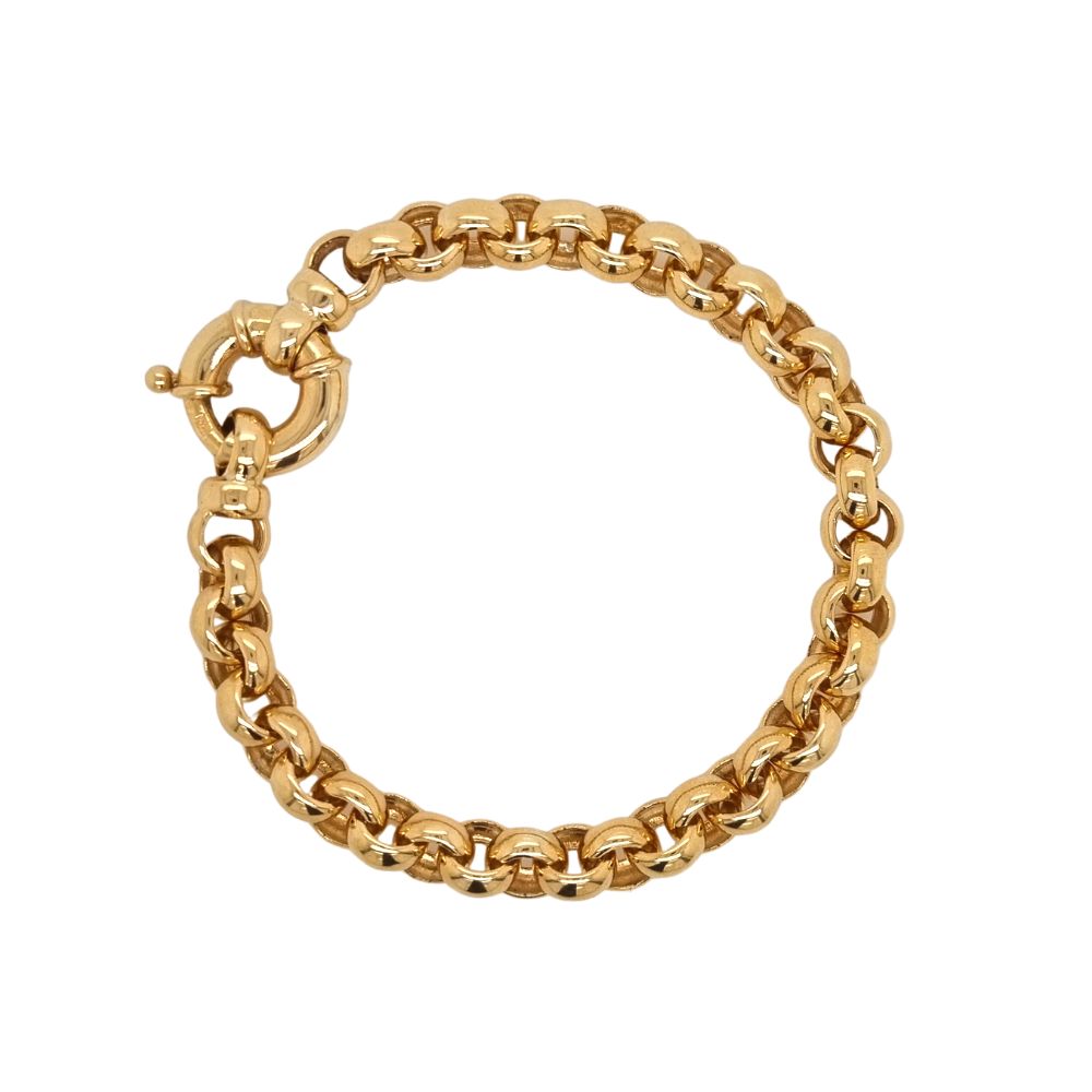 9k Gold Round Belcher Bracelet