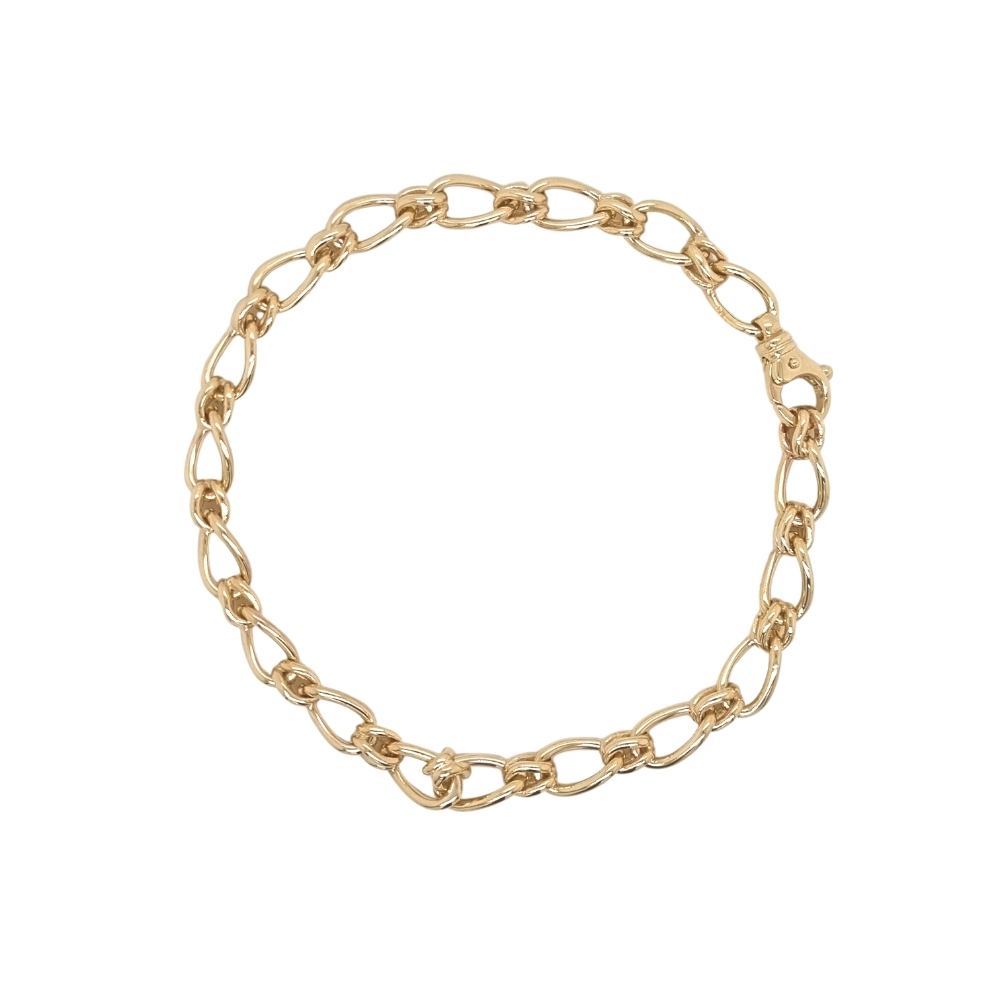 9k Yellow Gold NZ Handmade Twist & Knot Bracelet