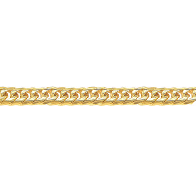 Revolution 21cm Curb Link Steel Yellow Gold Plated Bracelet