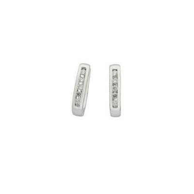 9k Diamond Huggie Earrings