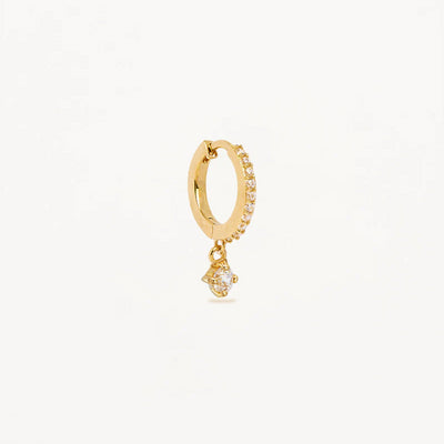 By Charlotte | Magical Dreams | 14k Yellow Gold | Cubic Zirconia | Single Hoop Earring
