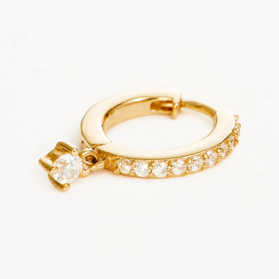 By Charlotte | Magical Dreams | 14k Yellow Gold | Cubic Zirconia | Single Hoop Earring