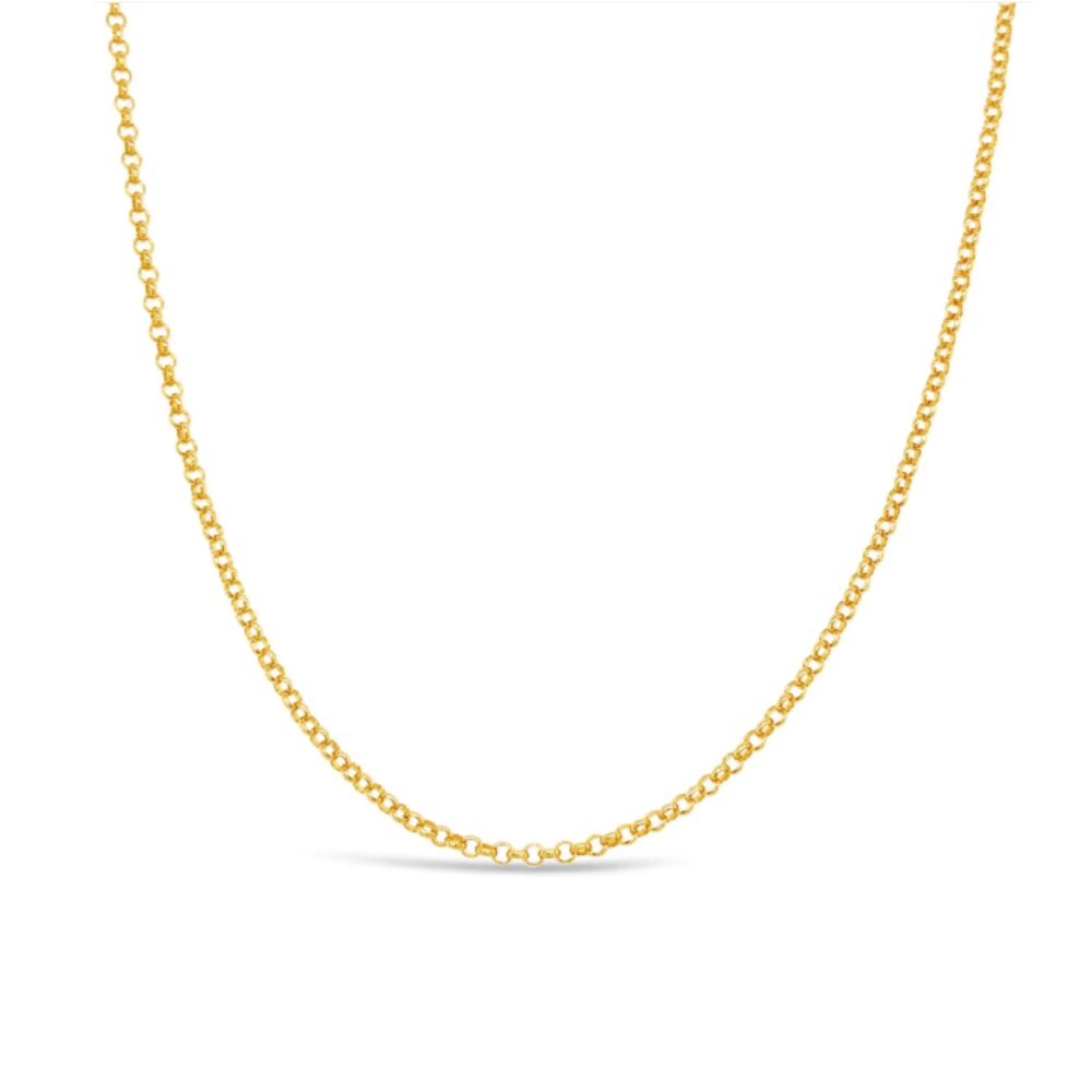 Omnia 9k NZ Made Round Belcher Chain - 50cm