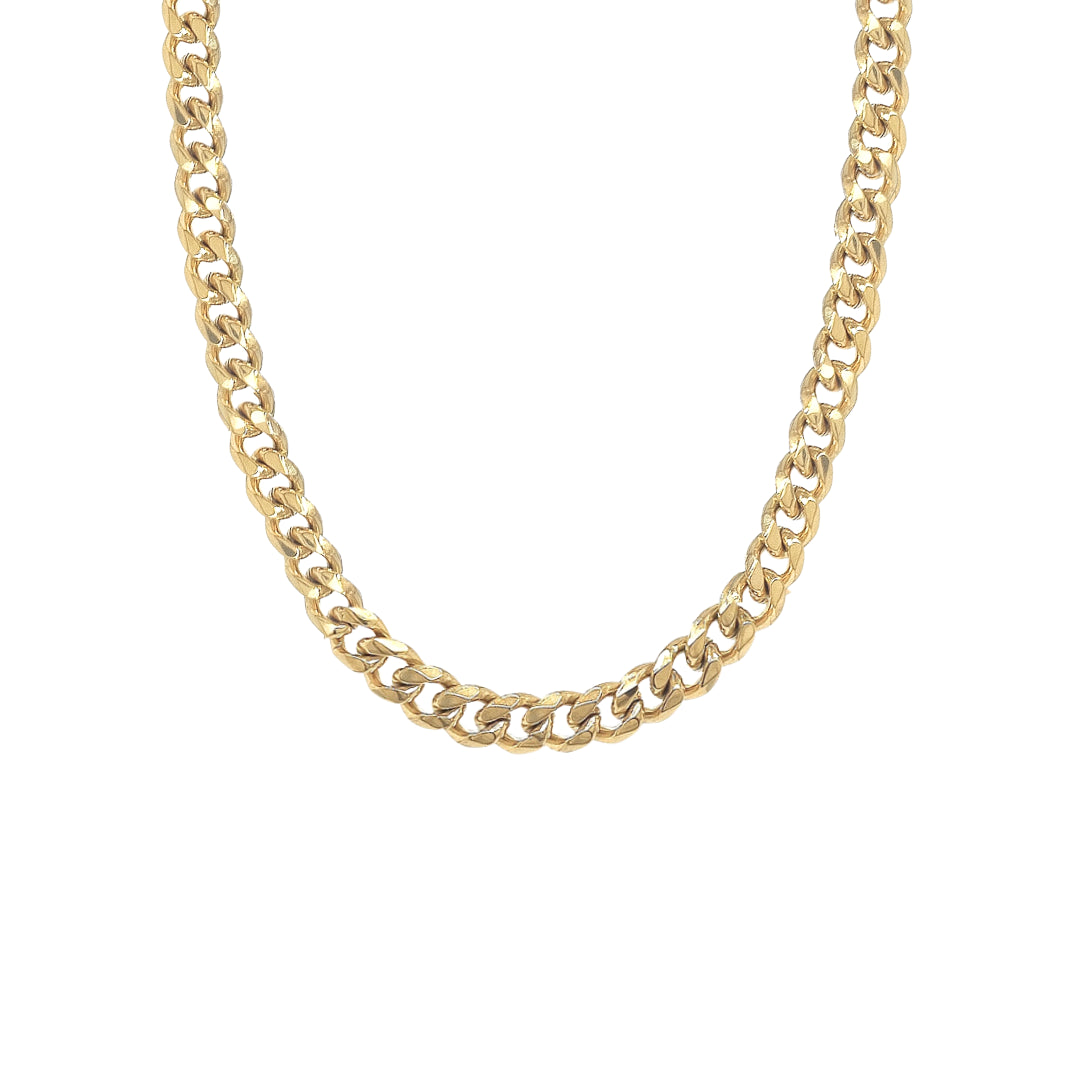 Revolution 60cm Curb Link Steel Yellow Gold Plated Chain