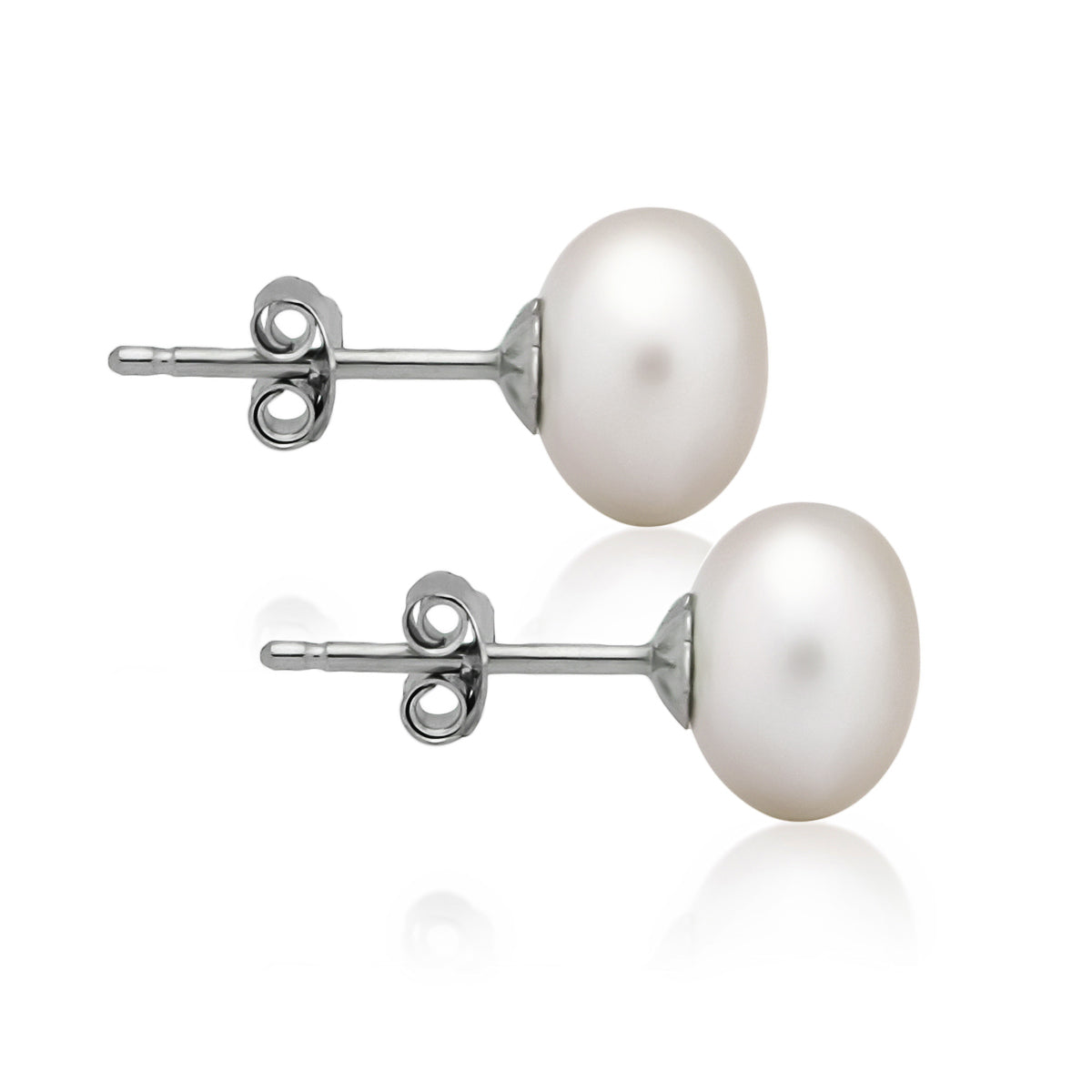 Allura 5mm Fresh Water Pearl Stud Earrings | Silver RH