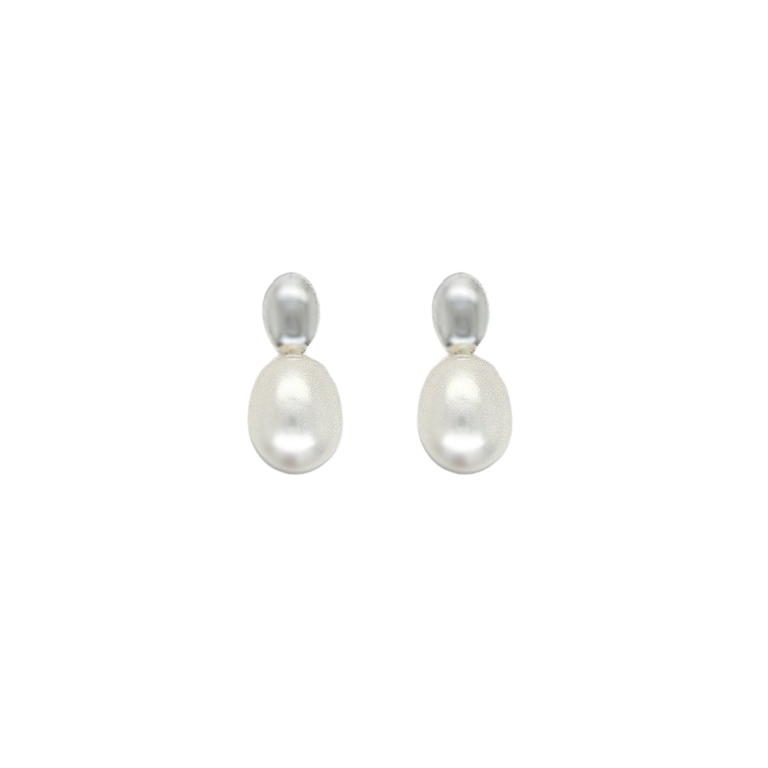 Allura Sterling Silver Fresh Water Pearl Drop Earrings