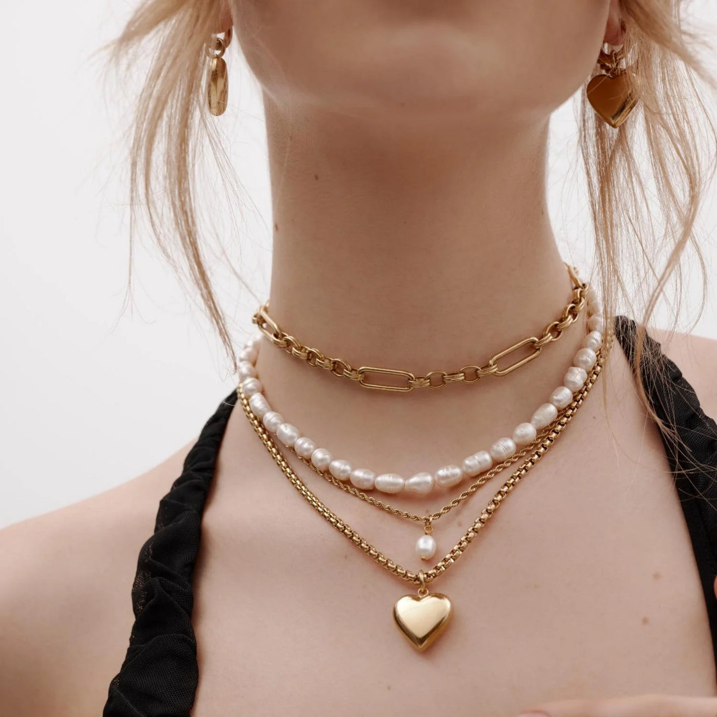 S+S Blanc FW Pearl S/Steel Nlace