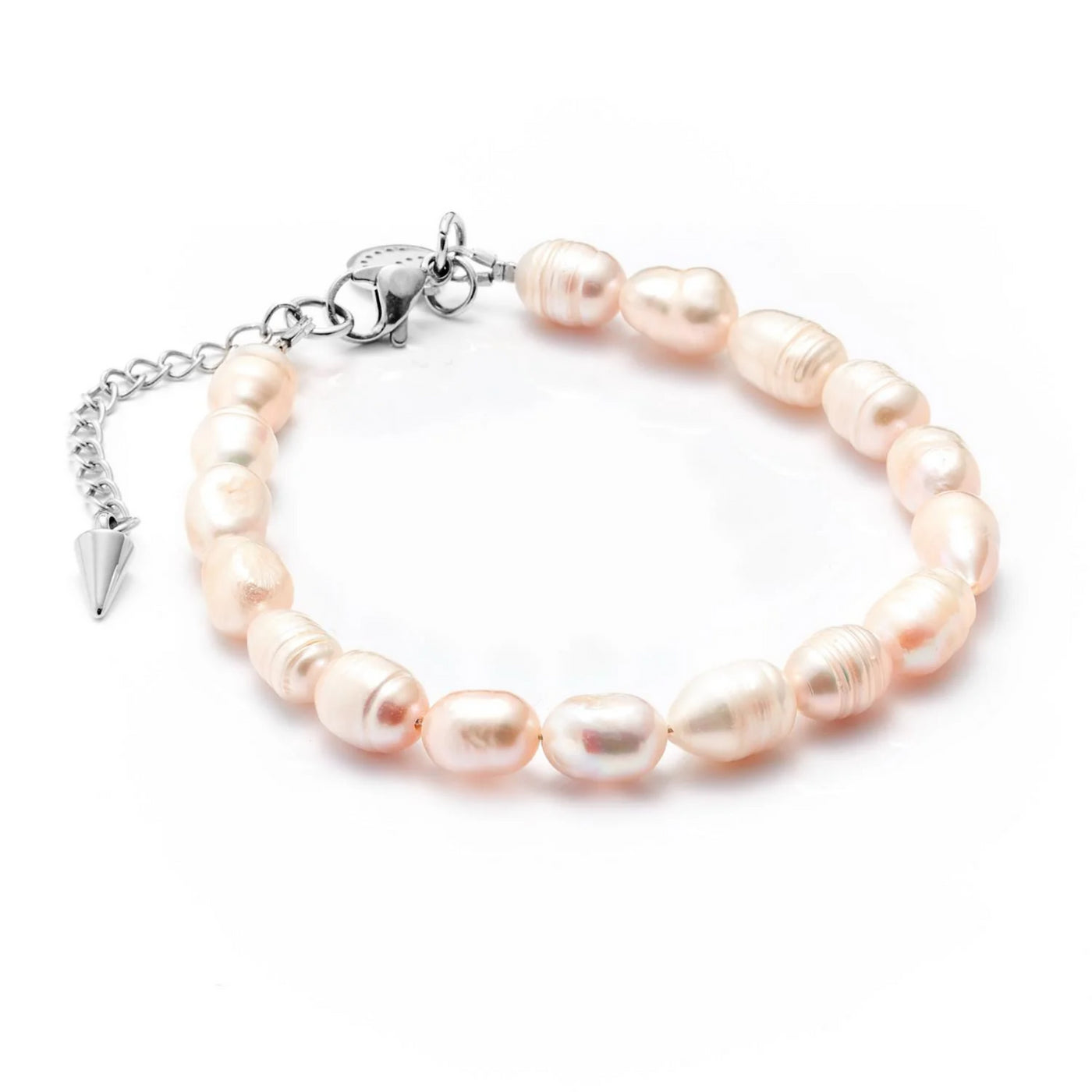 S+S Blanc FW Pearl S/Steel Bracelet