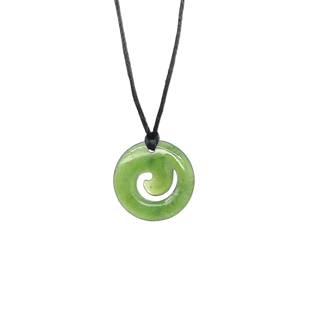 Wild at Heart Pounamu Koru Pendant