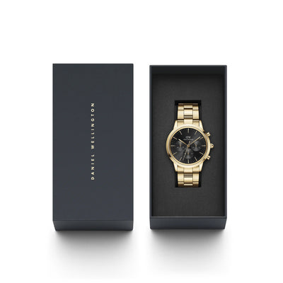 Daniel Wellington | Iconic Chronograph | 42mm | Onyx Gold | Watch