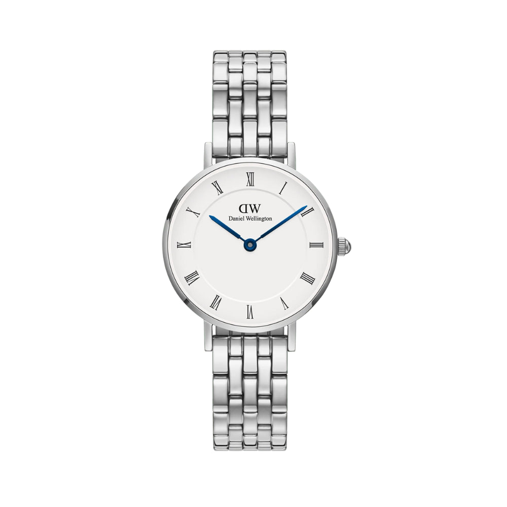 Daniel Wellington Petite Roman Numerals 5-Link Watch | Silver