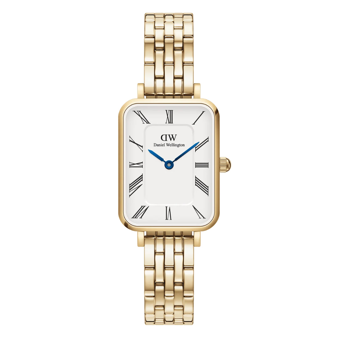 Daniel Wellington Quadro Roman Numerals 5-Link Gold
