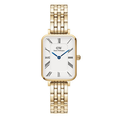 Daniel Wellington Quadro Roman Numerals 5-Link Gold