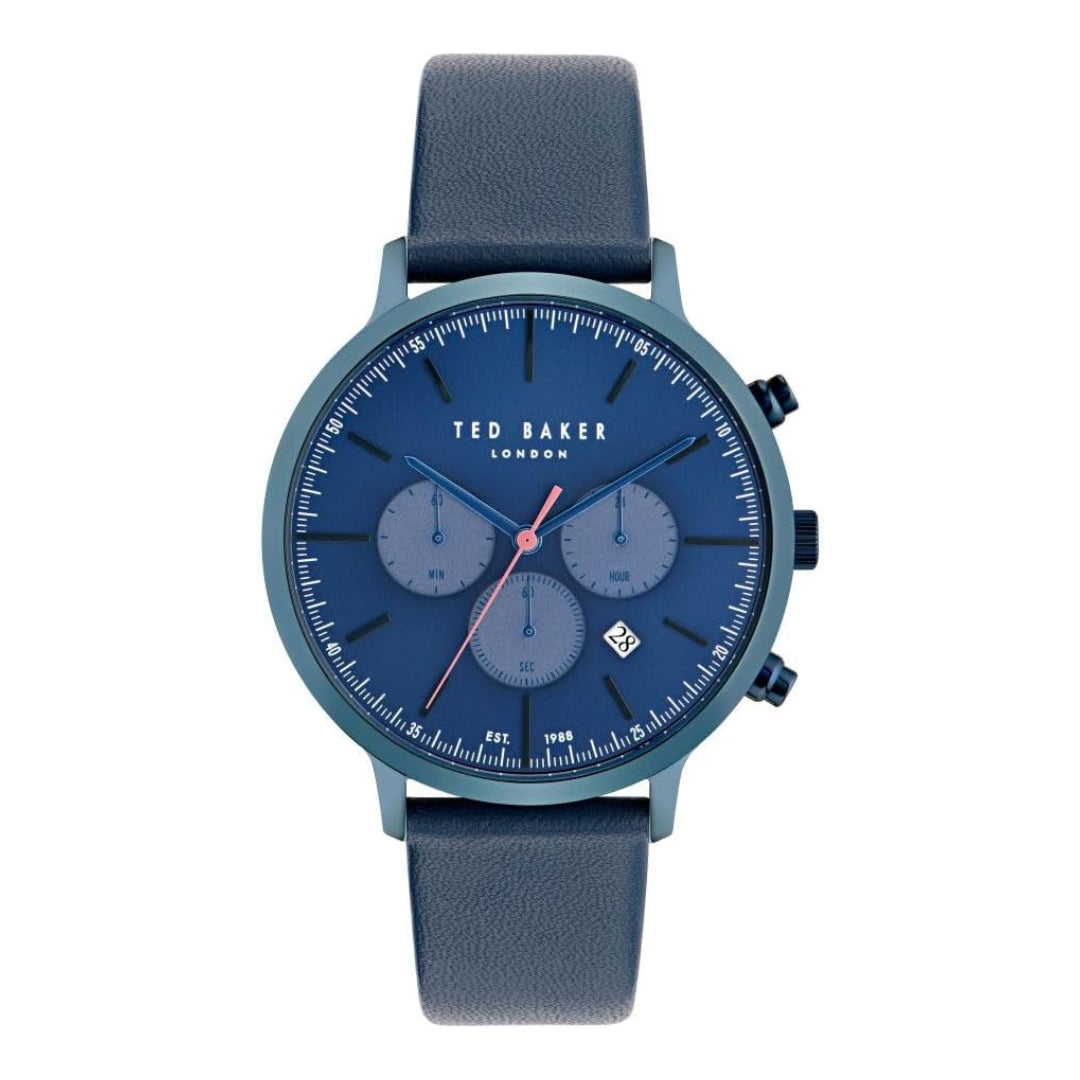 Ted Baker Haarvin Blue Dial Leather Watch