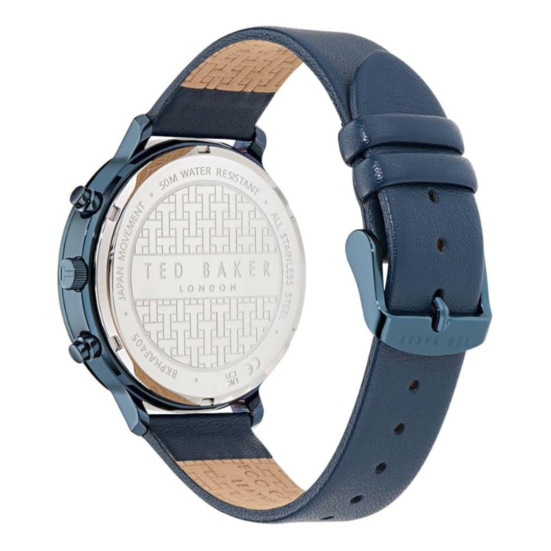 Ted Baker Haarvin Blue Dial Leather Watch