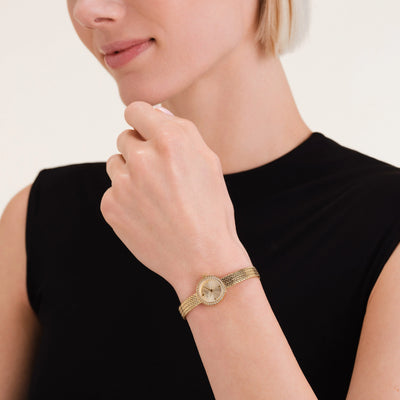Rosefield Mini Small Edit Gold Watch