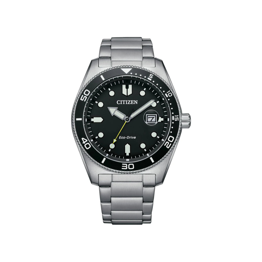 Citizen Eco-Drive Black Dial Dress Watch (43 mm)