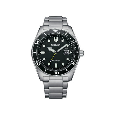 Citizen Eco-Drive Black Dial Dress Watch (43 mm)