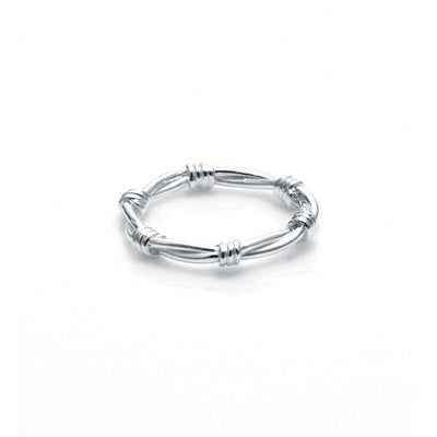 Stolen Girlfriends Club Barbed Wire Skinny Ring (Q)