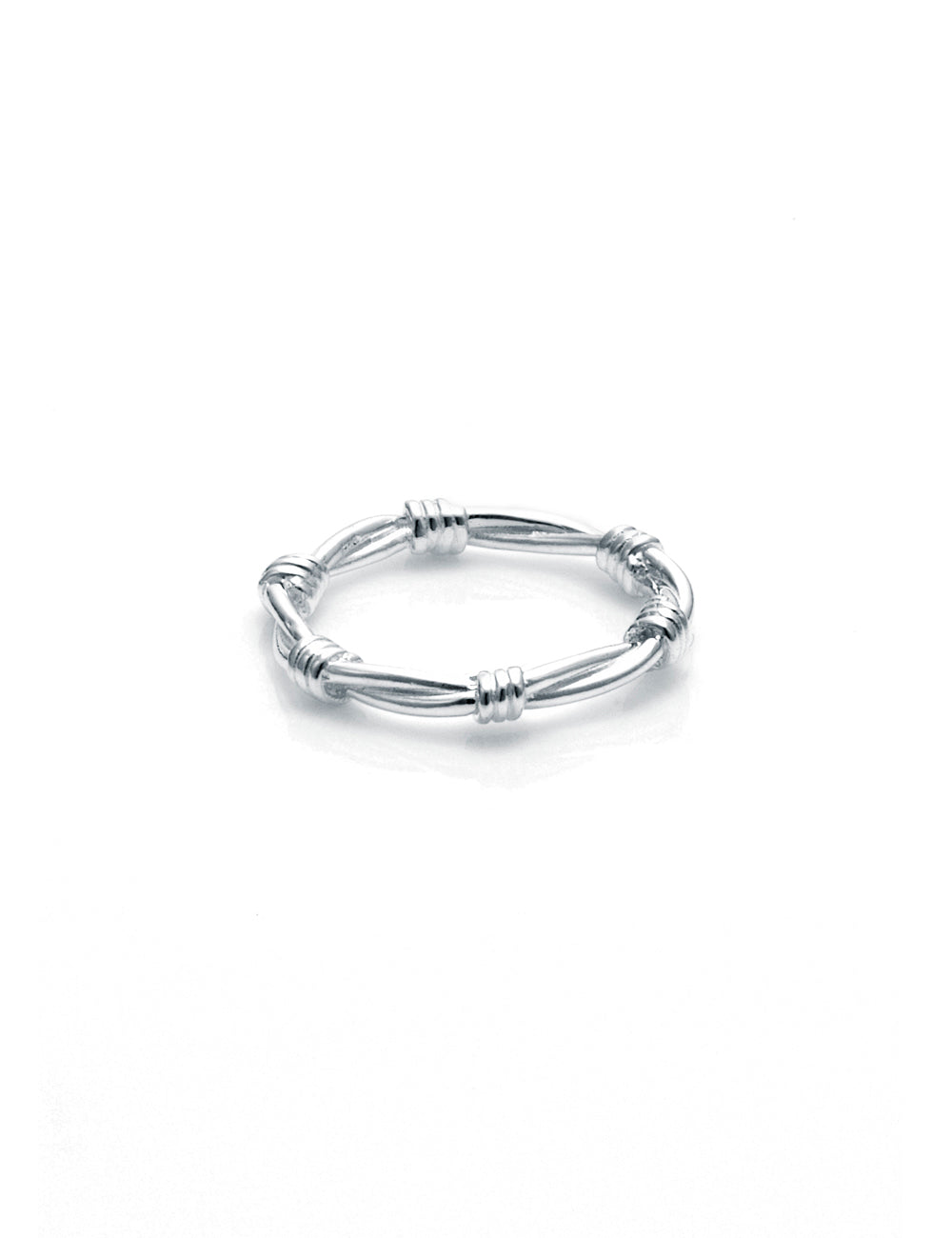 Stolen Girlfriends Club Barbed Wire Skinny Ring (Q)