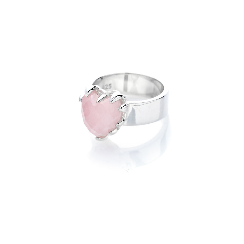 Stolen Girlfriends Club Rose Quartz Love Claw Ring