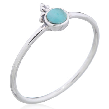 Luna 'Kore' Turquoise Stg Ring