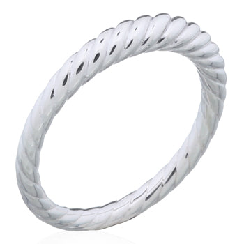 Celesti 'Cruller'Sterling Silver Twisted Ring