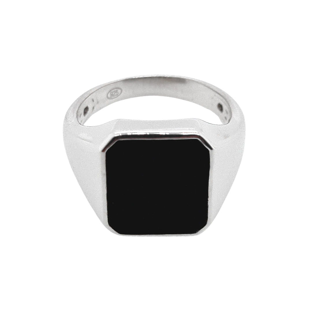 Revolution Silver Onyx Signet Ring