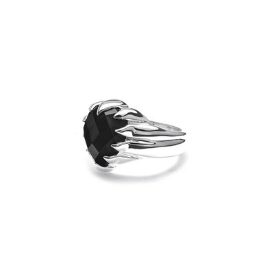 Stolen Girlfriend Club Love Claw Drop | Silver | Onyx | Ring | Size S