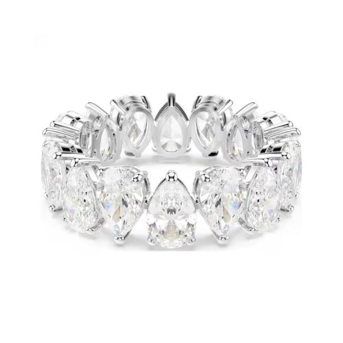 Swarovski | Matrix Vittore | Pear Cut | Rhodium | Ring | Size 58