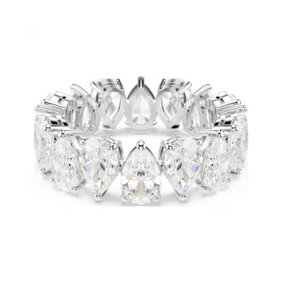 Swarovski | Matrix Vittore | Pear Cut | Rhodium | Ring | Size 58