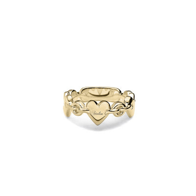 Stolen Girlfriend Club | Love Locket Eternity | Gold Plated | Ring | Size Q