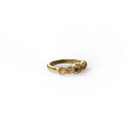 Stolen Girlfriends Club Halo Cluster Citrine Ring | YGP
