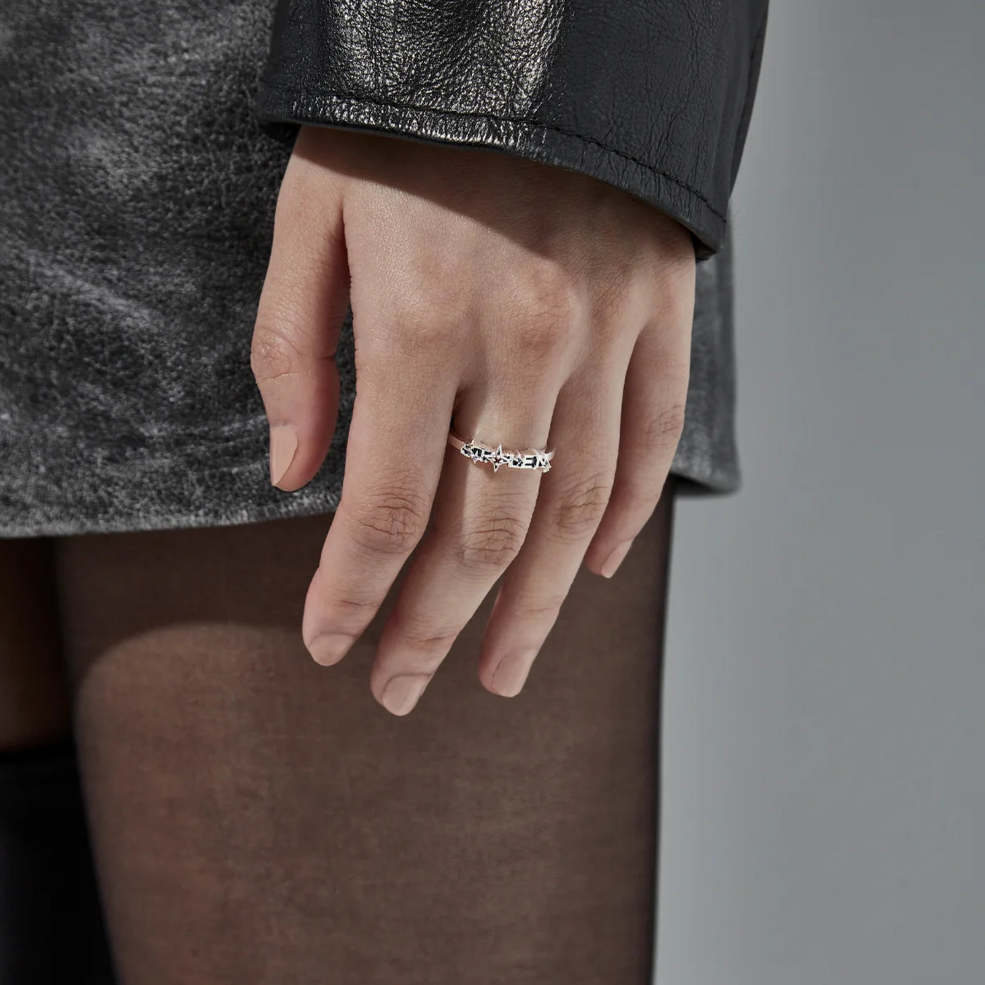 Stolen Girlfriends Club Cosmic Punk Band Ring | Sterling Silver | Size Q